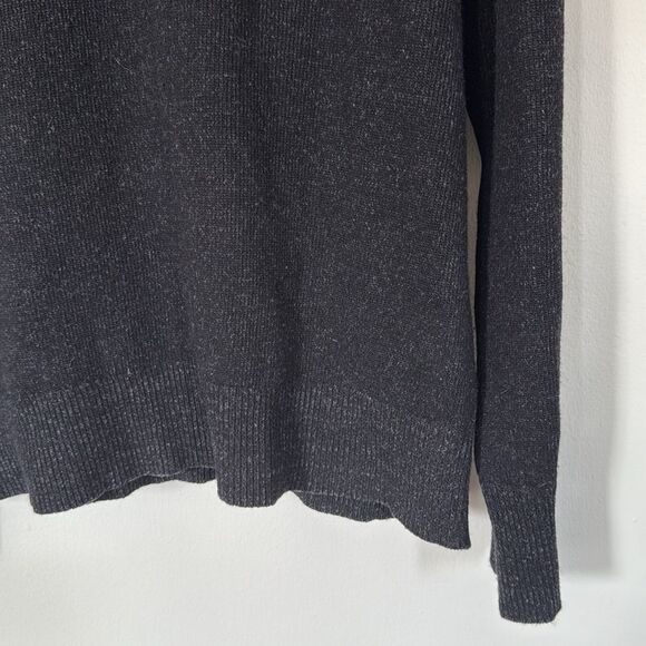 Banana Republic‎ Men's Italian Yarn Wool Sweater Large Black Merino Blend - Picture 6 of 9